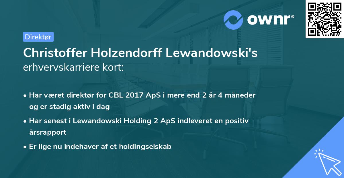 Christoffer Holzendorff Lewandowski's erhvervskarriere kort