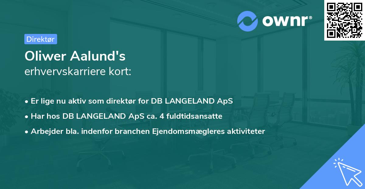Oliwer Aalund's erhvervskarriere kort