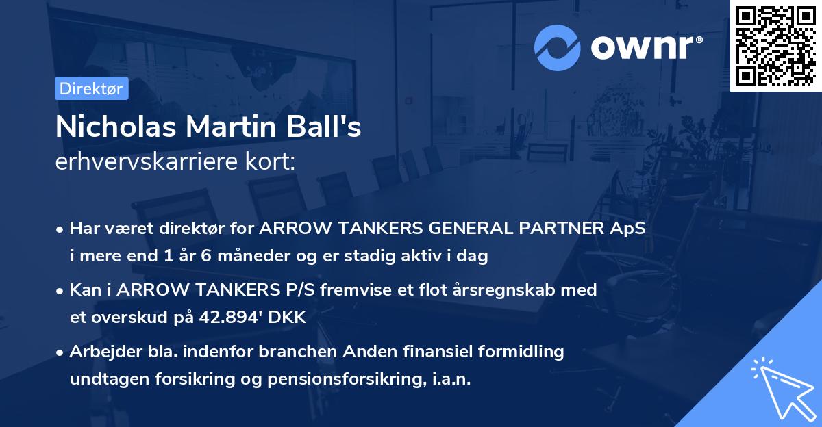 Nicholas Martin Ball's erhvervskarriere kort