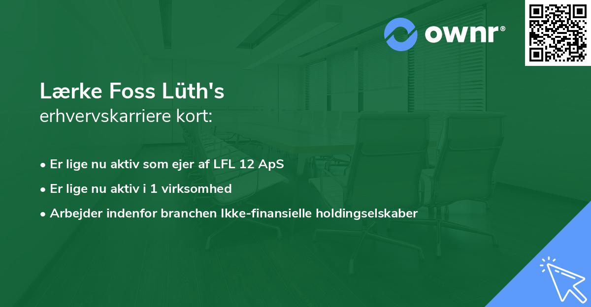 Lærke Foss Lüth's erhvervskarriere kort