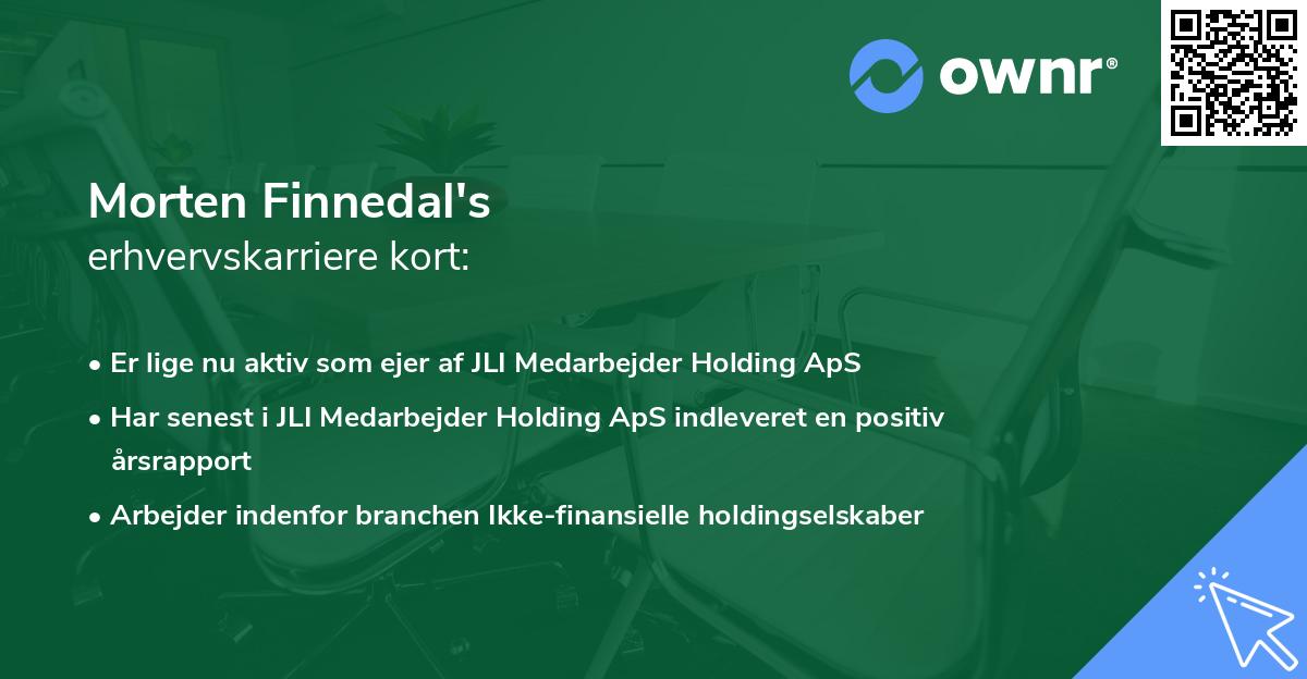 Morten Finnedal's erhvervskarriere kort