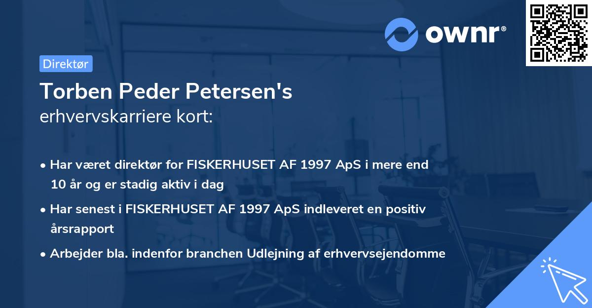 Torben Peder Petersen's erhvervskarriere kort