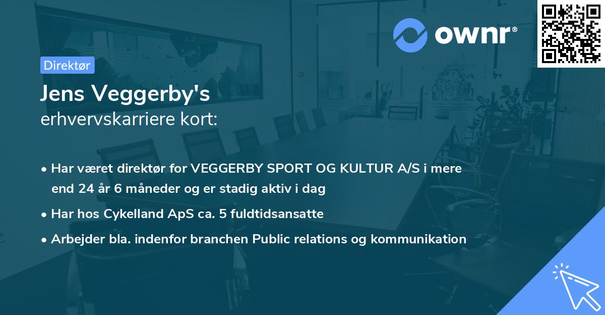 Jens Veggerby's erhvervskarriere kort