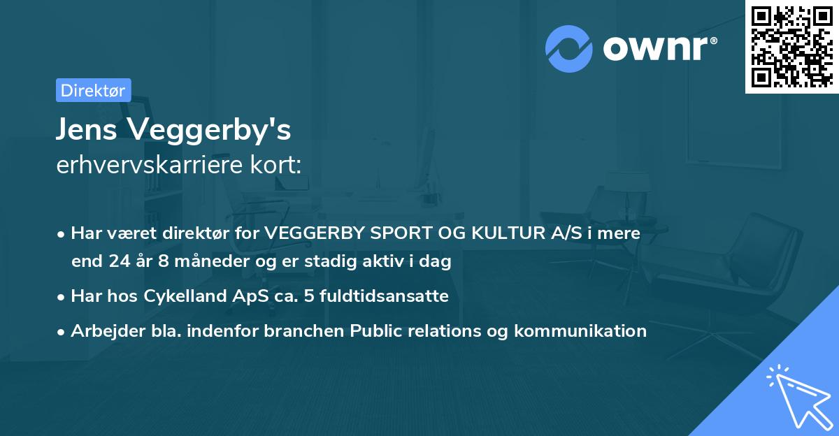 Jens Veggerby's erhvervskarriere kort