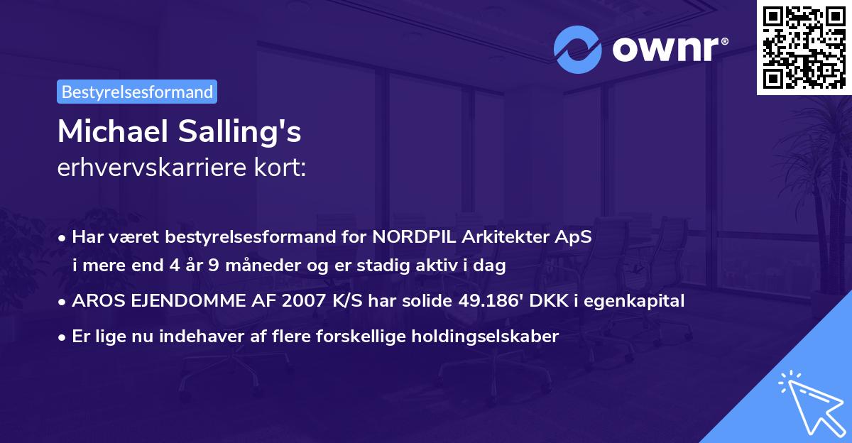 Michael Salling's erhvervskarriere kort