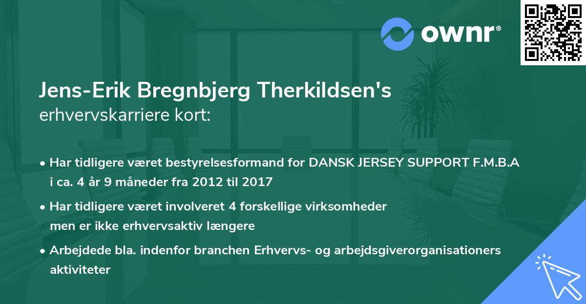 Jens-Erik Bregnbjerg Therkildsen's erhvervskarriere kort