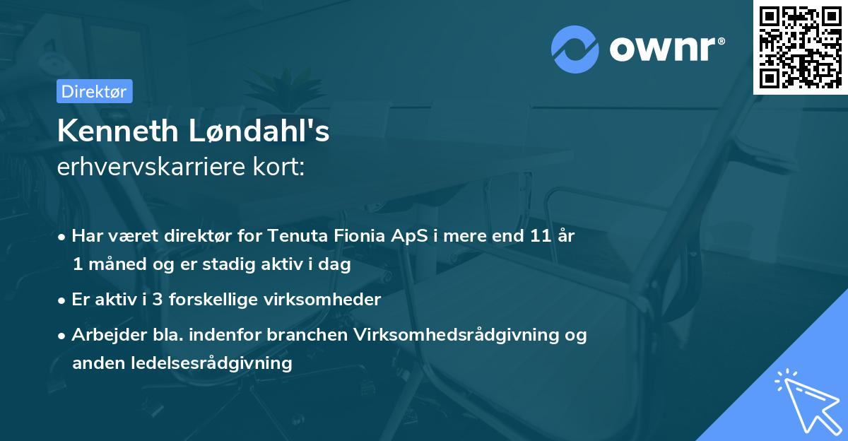 Kenneth Løndahl's erhvervskarriere kort