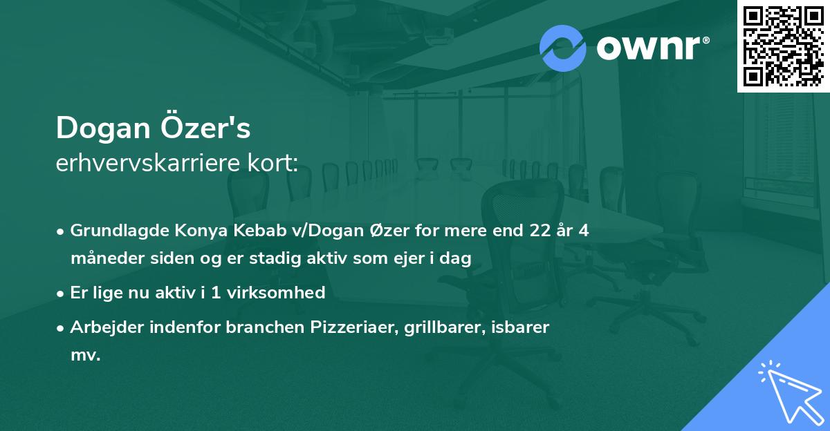 Dogan Özer's erhvervskarriere kort