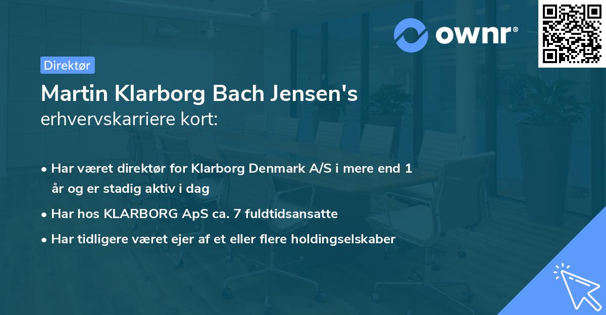 Martin Klarborg Bach Jensen's erhvervskarriere kort