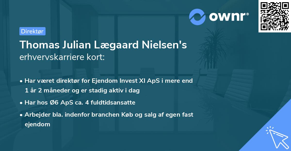Thomas Julian Lægaard Nielsen's erhvervskarriere kort
