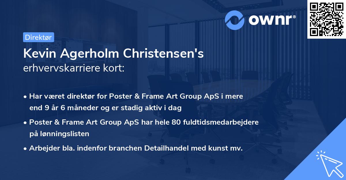 Kevin Agerholm Christensen's erhvervskarriere kort