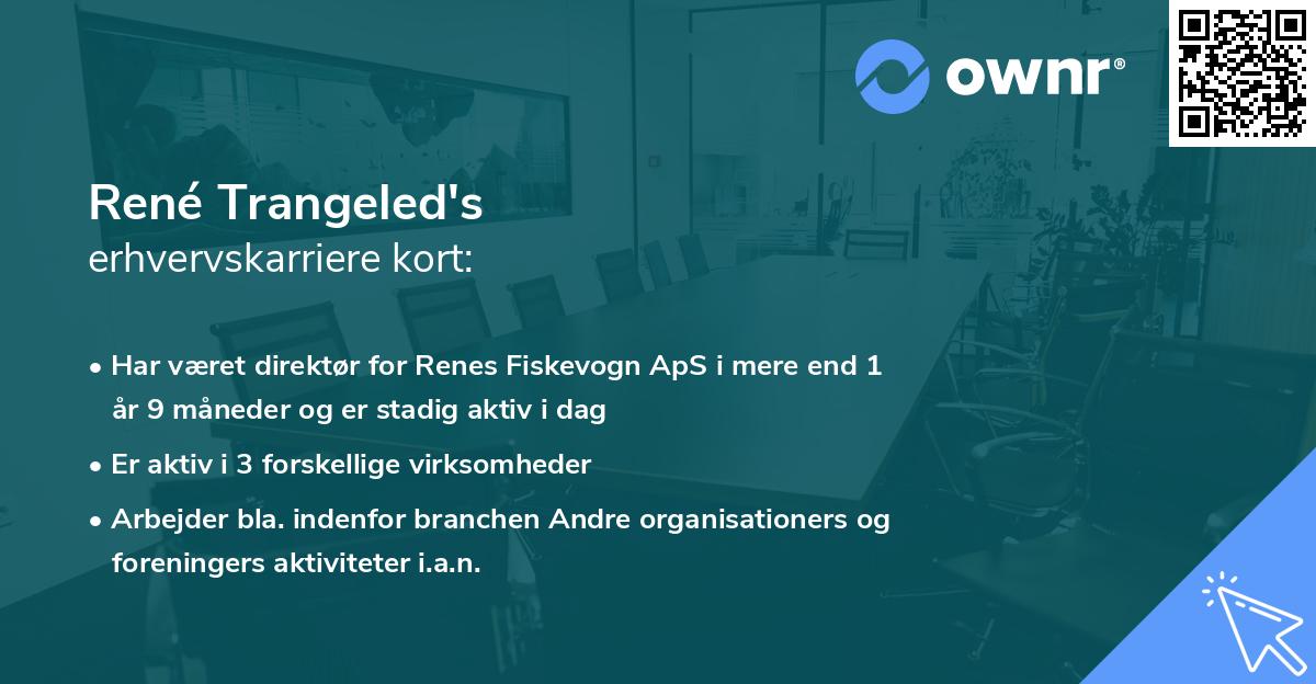 René Trangeled's erhvervskarriere kort