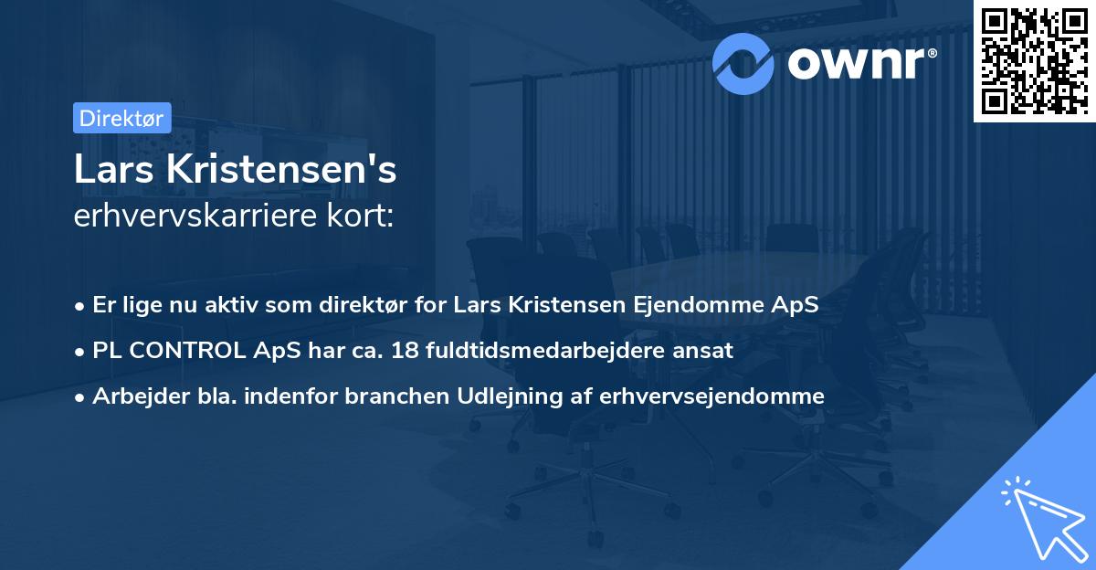 Lars Kristensen's erhvervskarriere kort