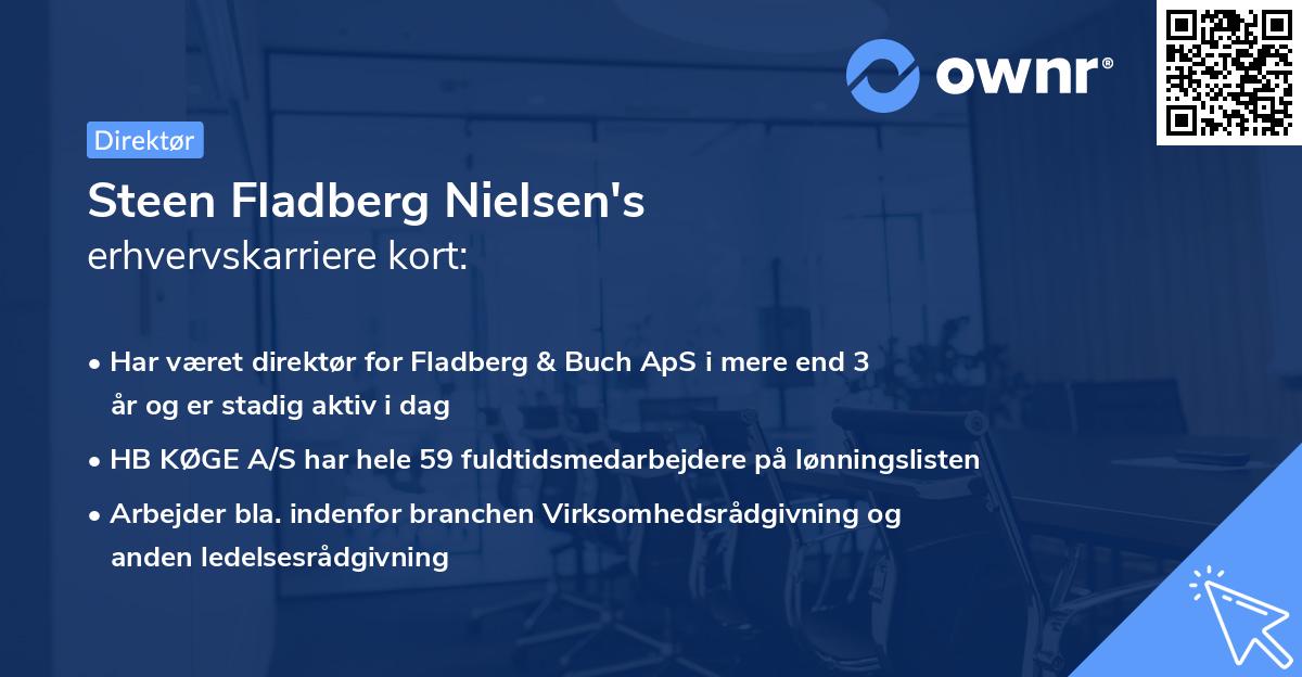 Steen Fladberg Nielsen's erhvervskarriere kort