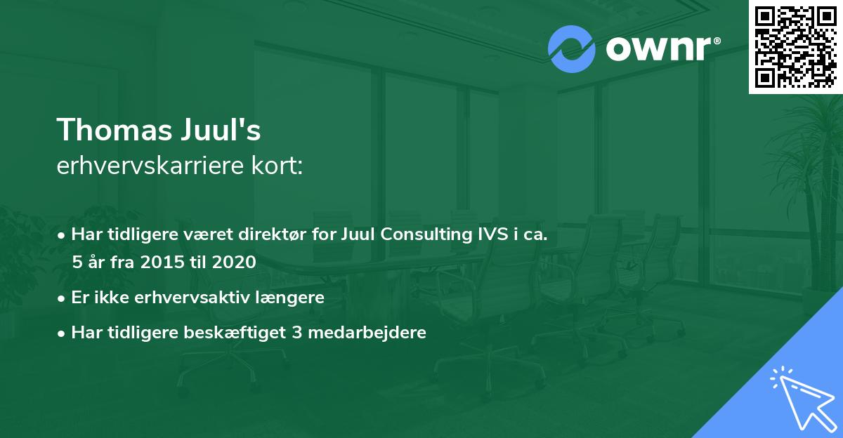 Thomas Juul's erhvervskarriere kort