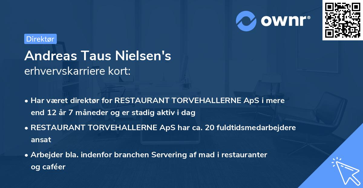 Andreas Taus Nielsen's erhvervskarriere kort