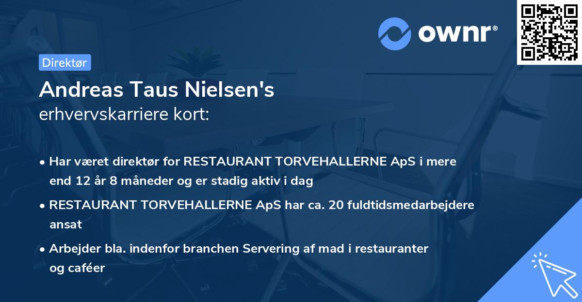 Andreas Taus Nielsen's erhvervskarriere kort