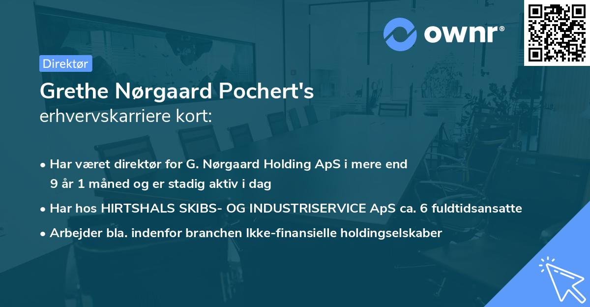 Grethe Nørgaard Pochert's erhvervskarriere kort