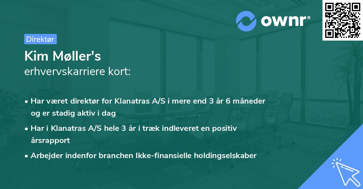 Kim Møller's erhvervskarriere kort