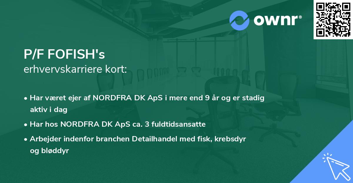 P/F FOFISH's erhvervskarriere kort