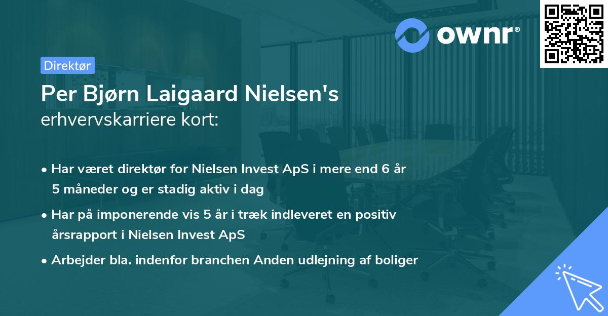 Per Bjørn Laigaard Nielsen's erhvervskarriere kort
