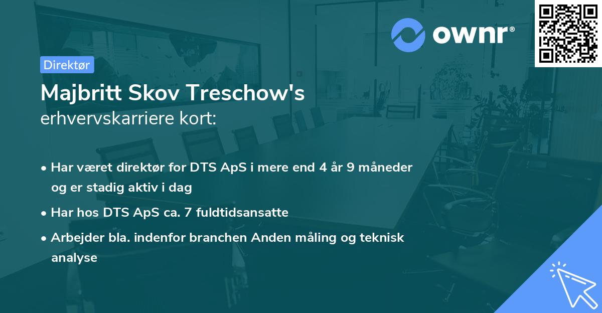 Majbritt Skov Treschow's erhvervskarriere kort