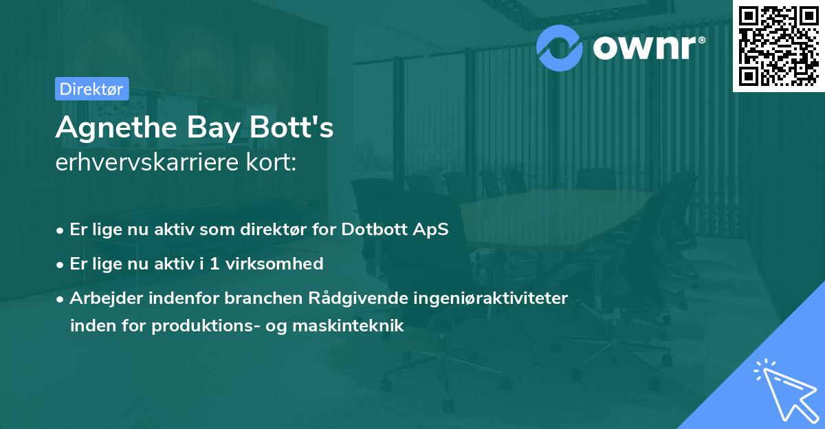 Agnethe Bay Bott's erhvervskarriere kort