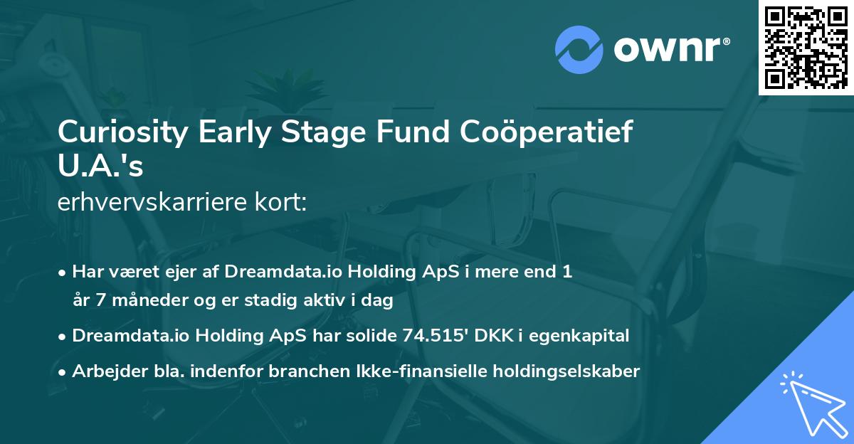 Curiosity Early Stage Fund Coöperatief U.A.'s erhvervskarriere kort