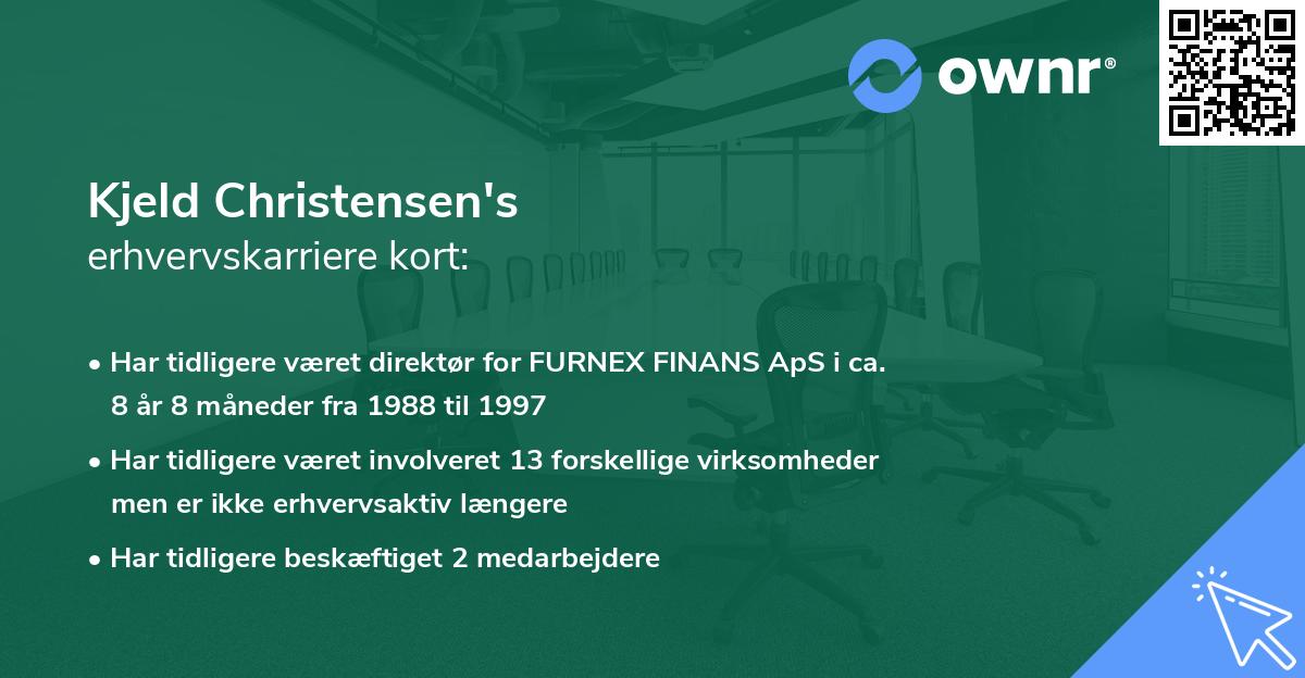 Kjeld Christensen's erhvervskarriere kort