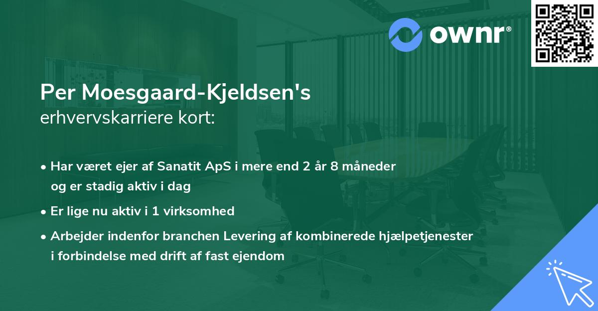 Per Moesgaard-Kjeldsen's erhvervskarriere kort
