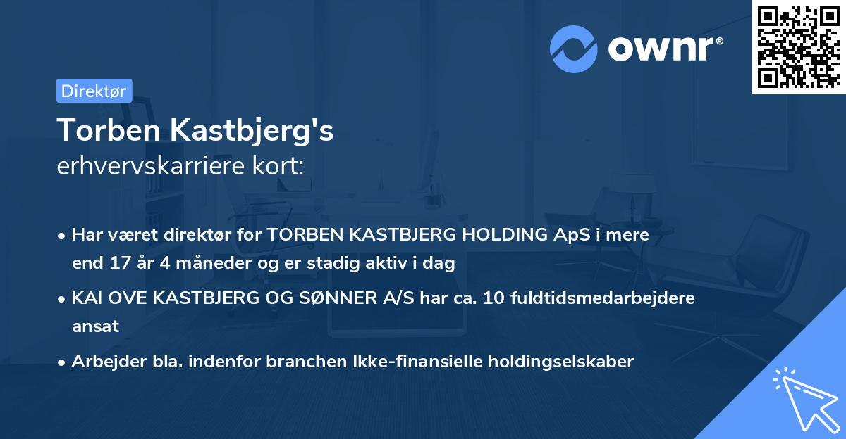 Torben Kastbjerg's erhvervskarriere kort