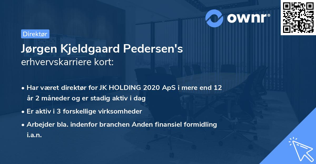 Jørgen Kjeldgaard Pedersen's erhvervskarriere kort