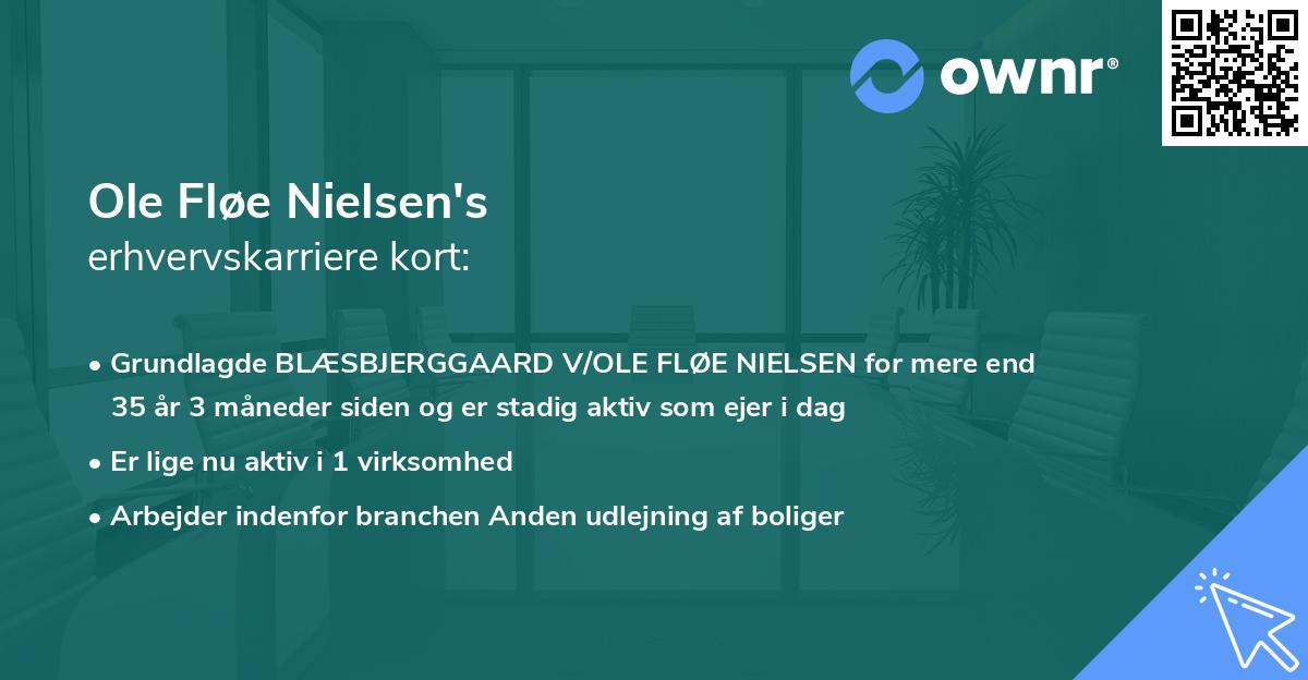 Ole Fløe Nielsen's erhvervskarriere kort