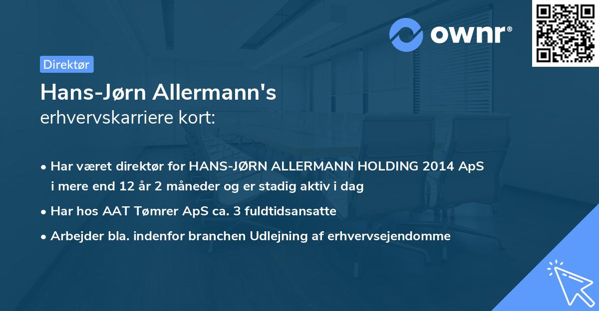 Hans-Jørn Allermann's erhvervskarriere kort