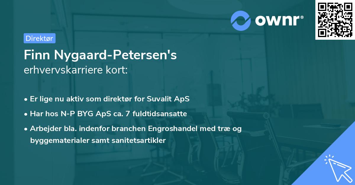 Finn Nygaard-Petersen's erhvervskarriere kort