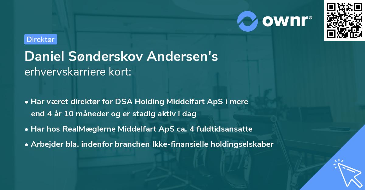 Daniel Sønderskov Andersen's erhvervskarriere kort