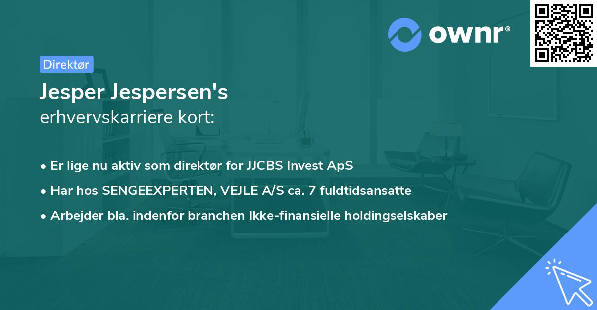 Jesper Jespersen's erhvervskarriere kort