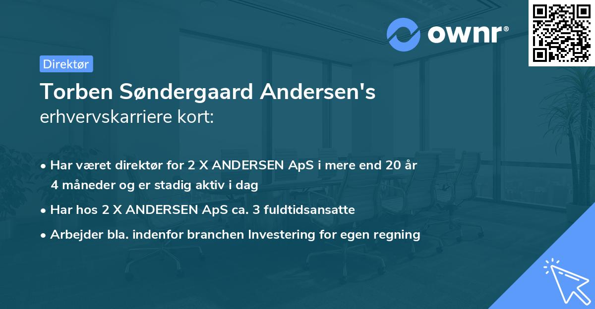 Torben Søndergaard Andersen's erhvervskarriere kort