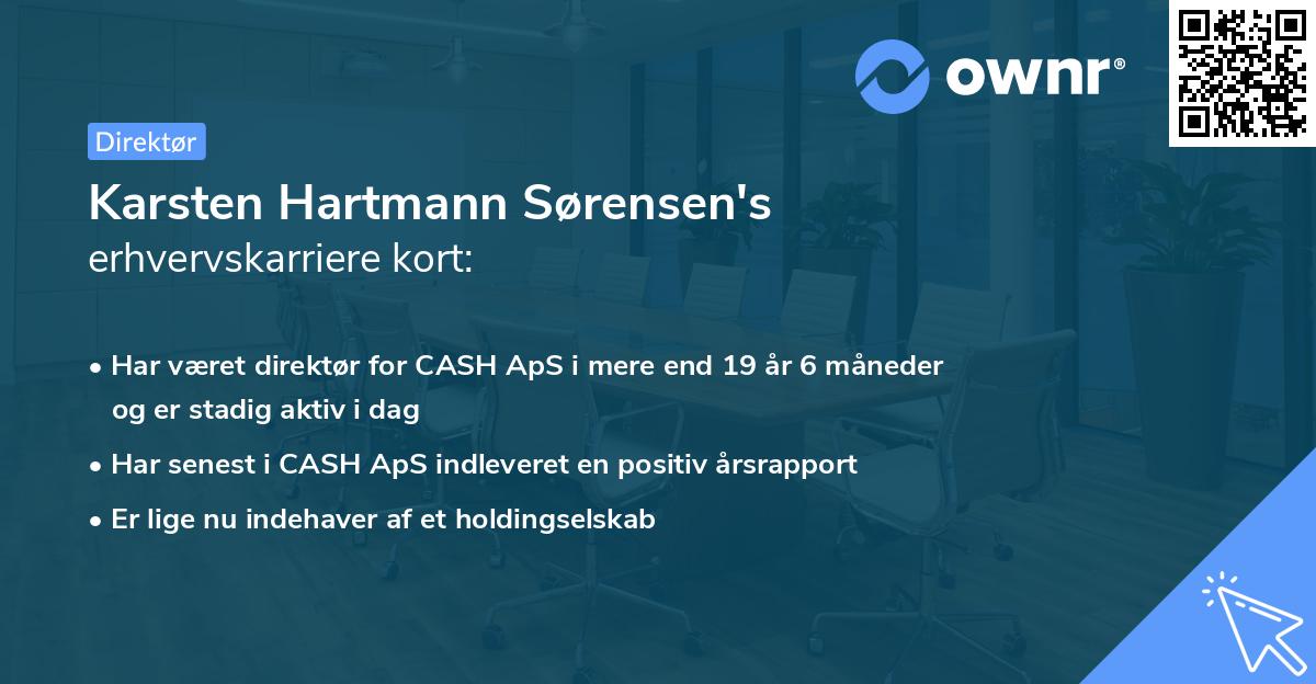 Karsten Hartmann Sørensen's erhvervskarriere kort