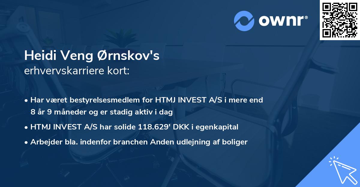 Heidi Veng Ørnskov's erhvervskarriere kort