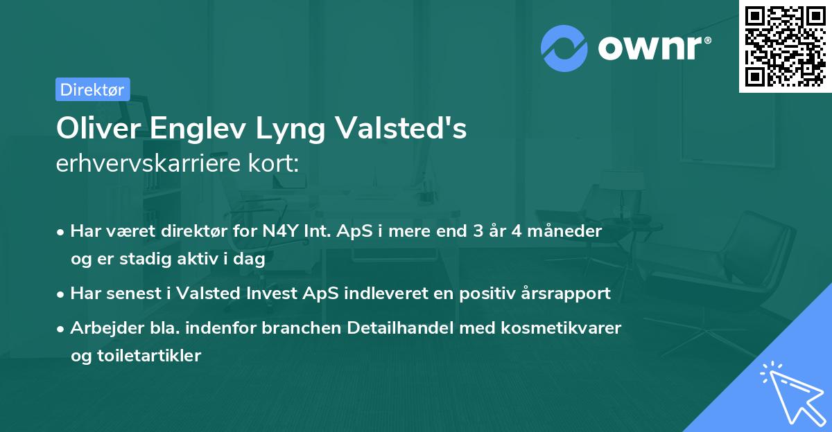 Oliver Englev Lyng Valsted's erhvervskarriere kort