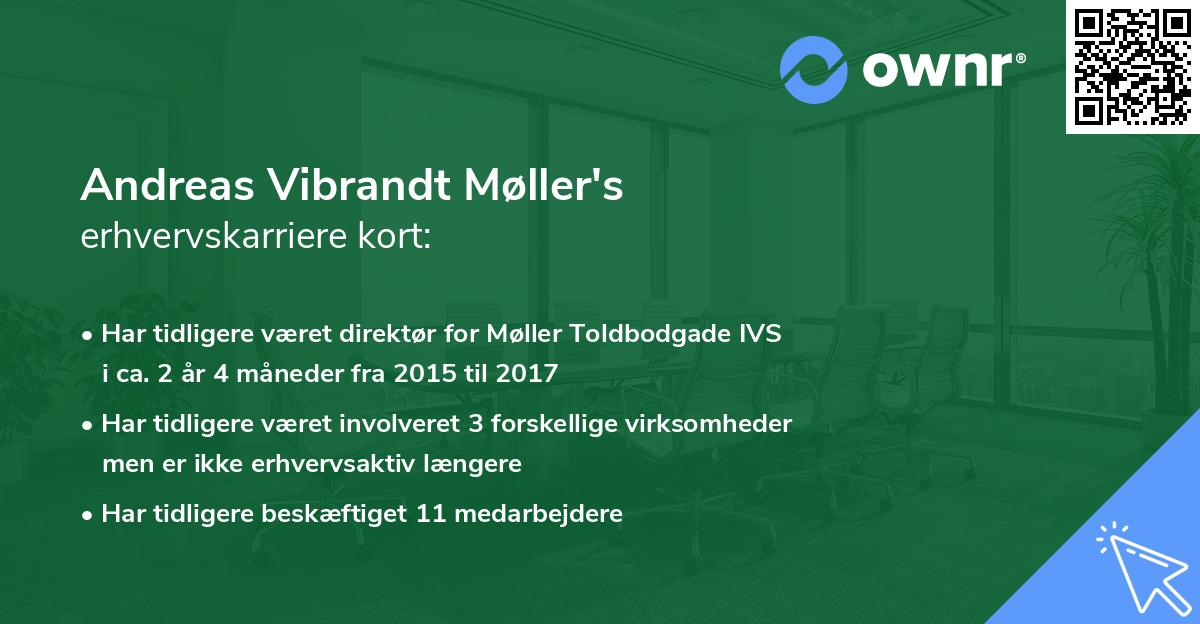 Andreas Vibrandt Møller's erhvervskarriere kort