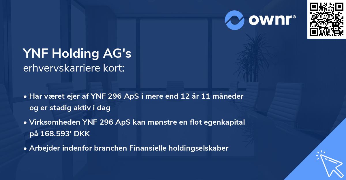 YNF Holding AG's erhvervskarriere kort