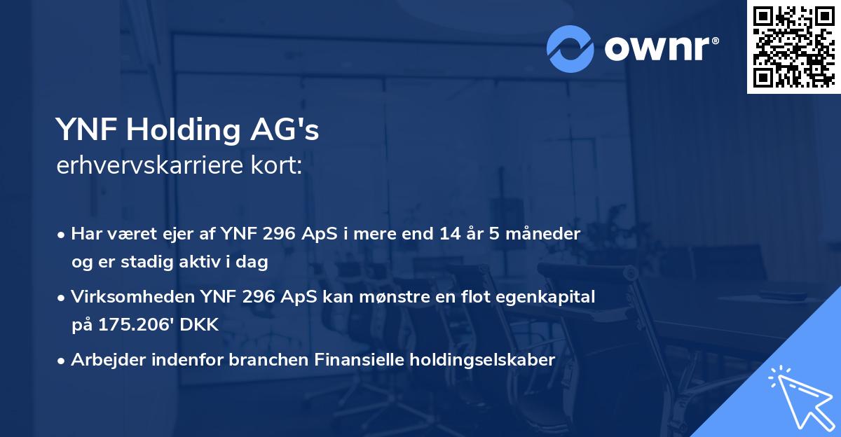 YNF Holding AG's erhvervskarriere kort