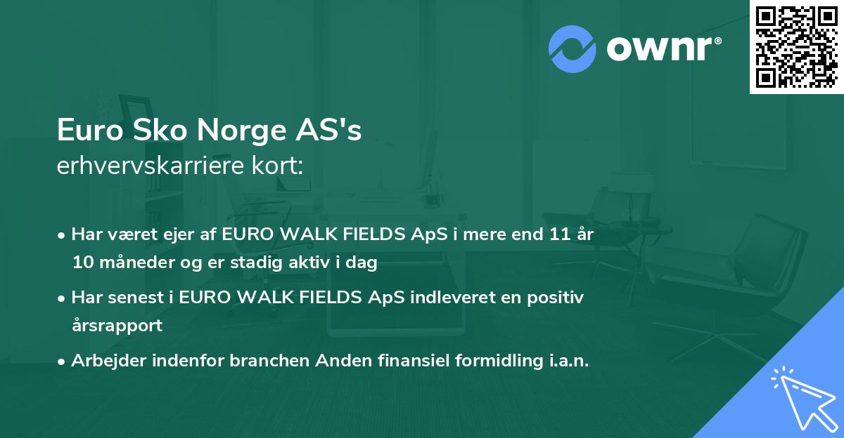 Euro Sko Norge AS's erhvervskarriere kort