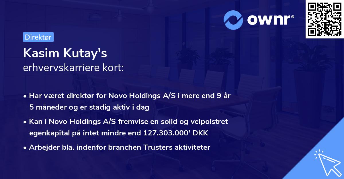 Kasim Kutay's erhvervskarriere kort