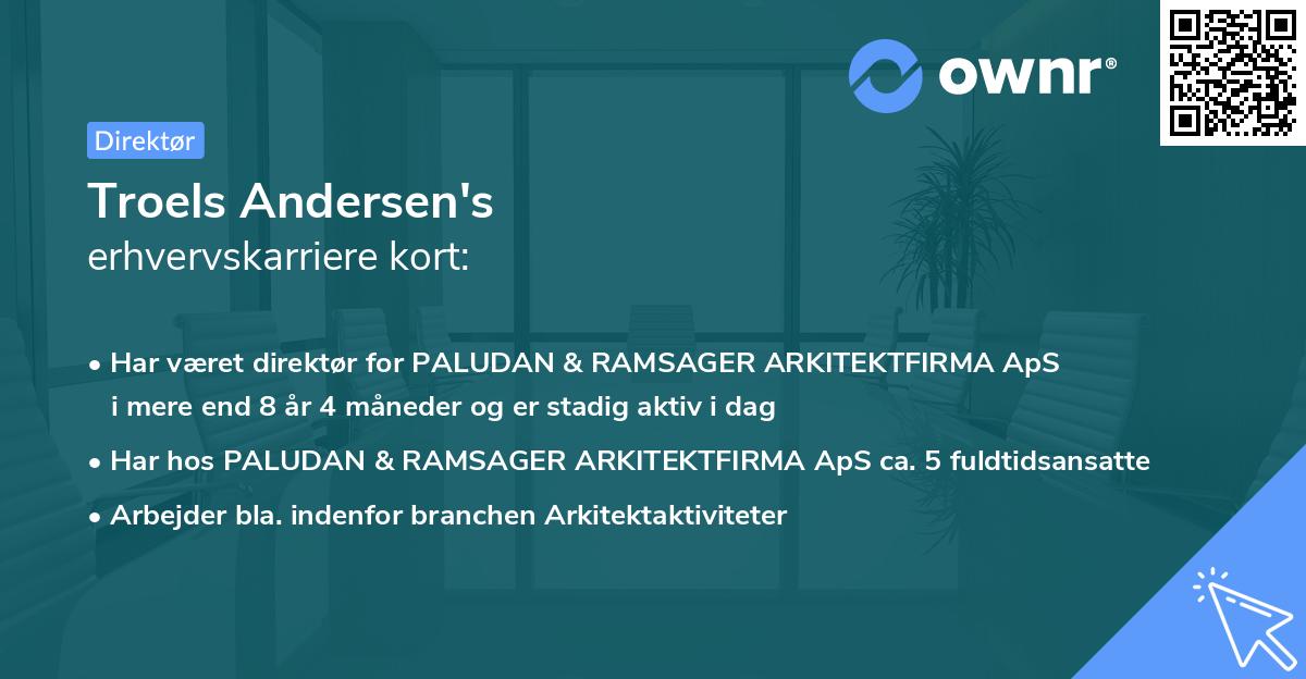 Troels Andersen's erhvervskarriere kort