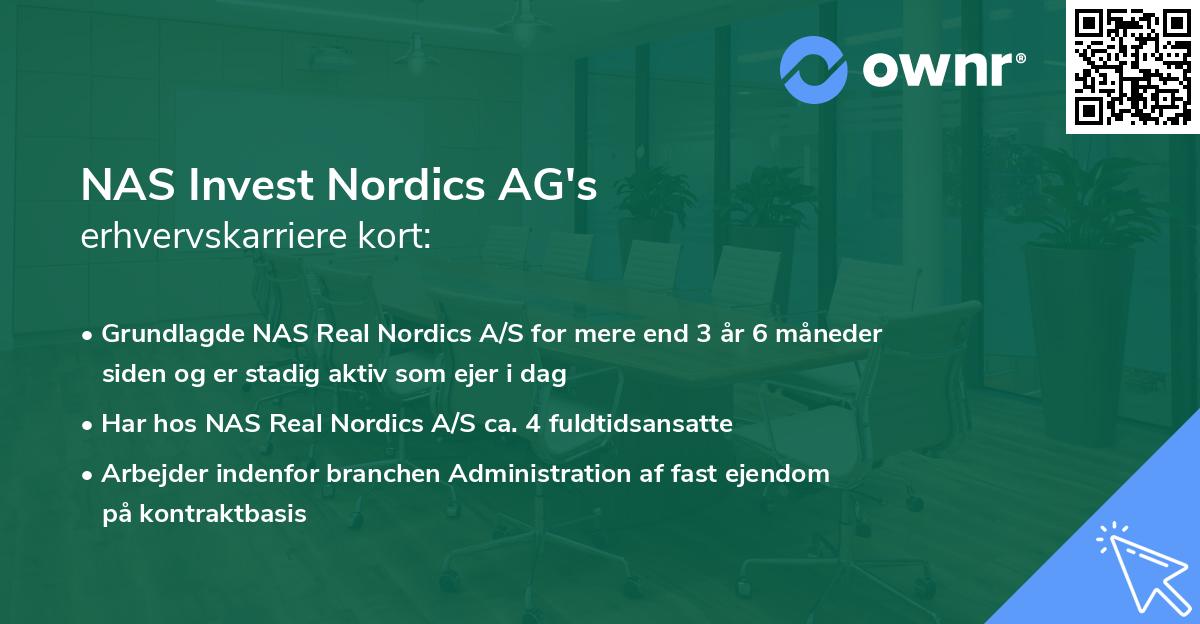 NAS Invest Nordics AG's erhvervskarriere kort