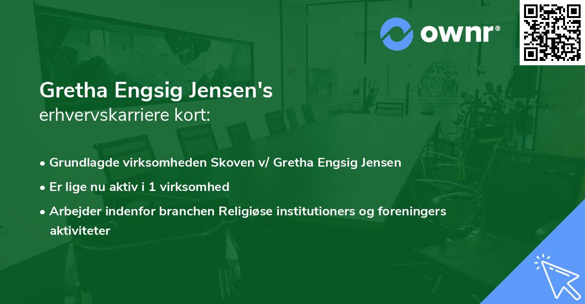 Gretha Engsig Jensen's erhvervskarriere kort