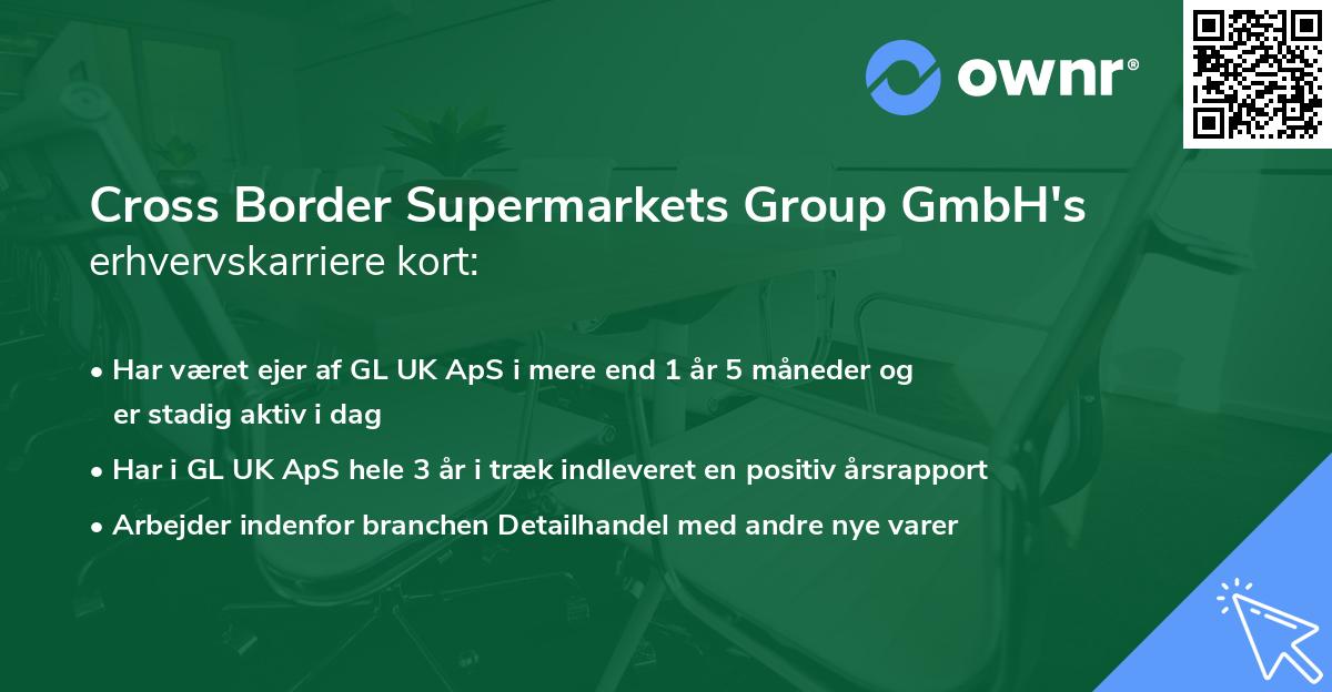 Cross Border Supermarkets Group GmbH's erhvervskarriere kort